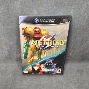 Metroid Prime with Bonus Disc Echoes Nintendo Gamecube CIB with Manual